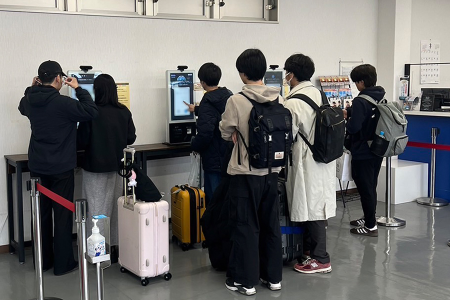 KIOSK（キオスク）端末でのセルフチェックイン