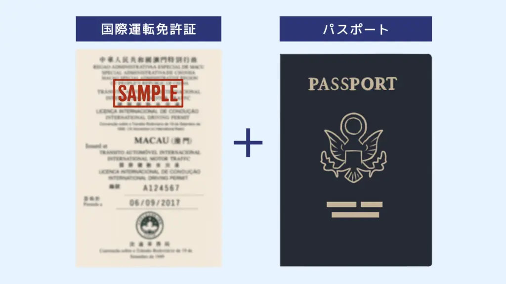 訪日マカオ人が日本で運転するために必要な書類