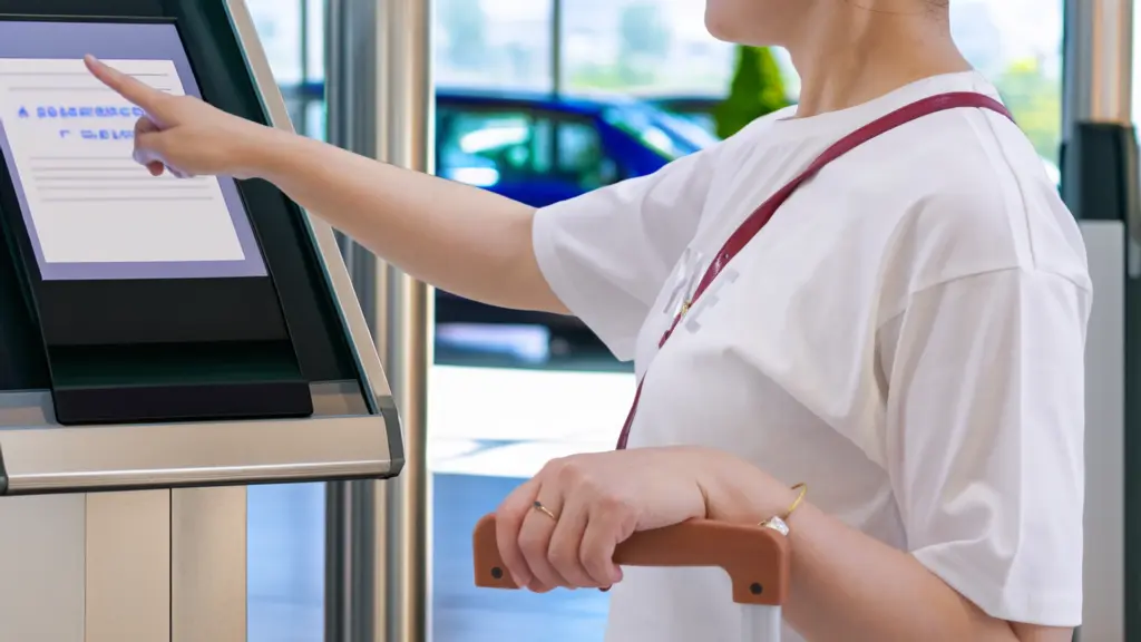 出発受付のイメージ